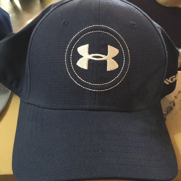 navy blue under armour hat